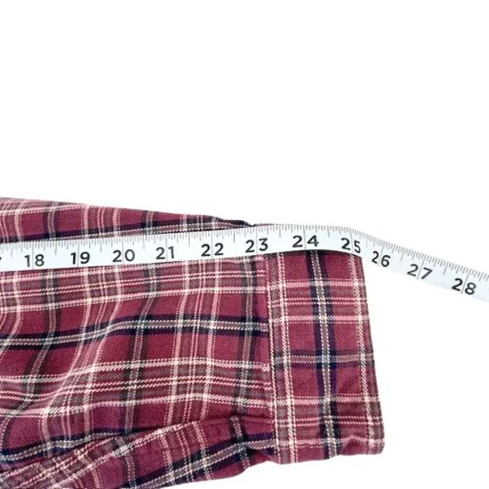 LL Bean Mens Purple Flannel Shirt XLT - Picture 9 of 9